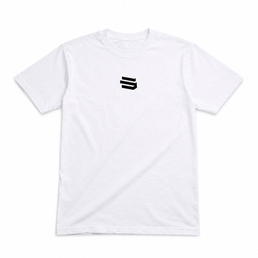 Steppas White 'Staple' Slim Fit Tee